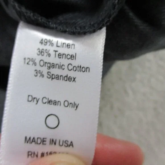 Amour Vert Blazer Womens Small Pewter Gray Tobie Femme Fete Linen Blend Coat NWT - Picture 6 of 10